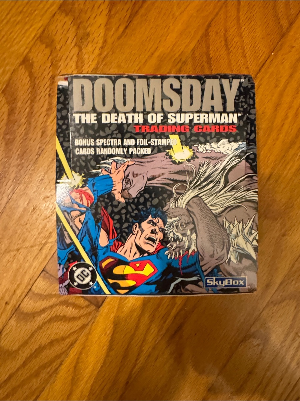 Doomsday: The Death of Superman Trading Card Box - Blue Artwork
